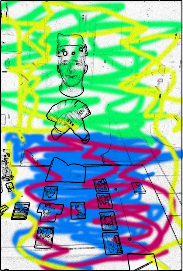 Guess who is talking with Tarot Card? 
Answer is in one of the Tarot Cards.